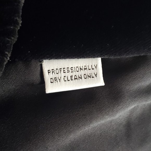 SOLD ST.JOHN SPORT Womens Bomber Jacket XS Black Velvet Embroidered Snowflake - Picture 11 of 12